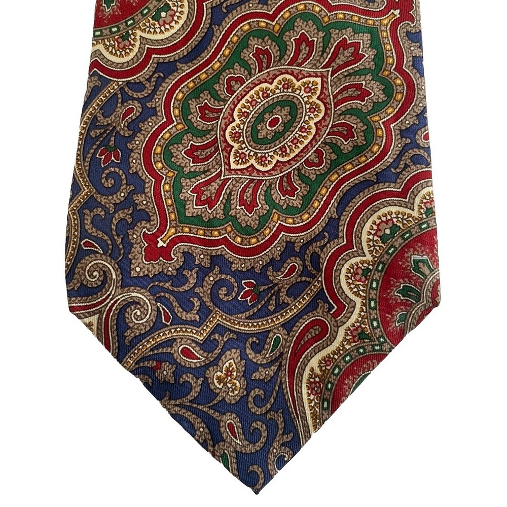 Vintage Jacobsons Paisley Neck Tie Classic Hand Tailored Silk USA